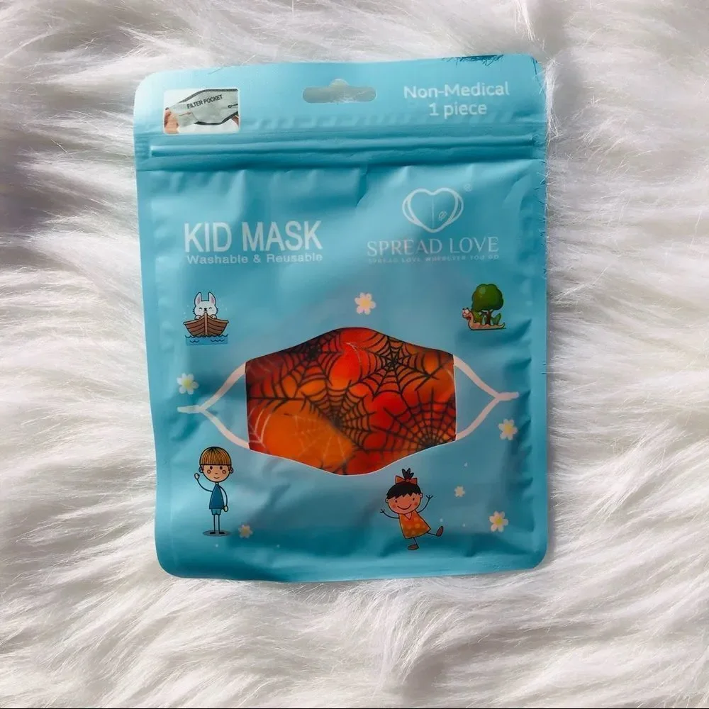 Brand‎ New Halloween Kids Face Mask One Size Adjustable Strap (KIDS MASK)